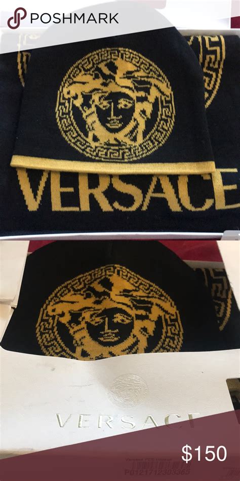 versace scarf and hat set|farfetch Versace scarf.